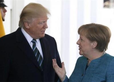 ماجرای پرتاب شکلات ترامپ به طرف صدر اعظم آلمان!