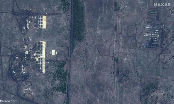 تصاویر ماهواره ای از لشکرکشی روسیه به مرز اوکراین