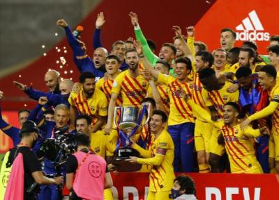 اتلتیک بیلبائو 0 - بارسلونا 4؛ قهرمانی در کوپا دل ری با نمایشی دلپذیر