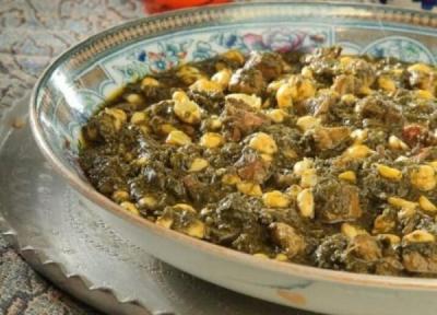 طرز تهیه خورش ساک گرگانی ، خورش مقوی برای درمان کم خونی