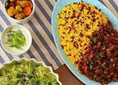 طرز تهیه پلو مخلوط با بادمجان ، فوت و فن خوشمزه شدن این غذا با بادمجان